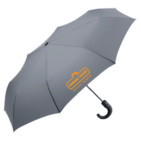 Urban Curve Automatic Mini Umbrella with Rubber Coated Crook Handle - 980mm