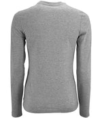 SOL'S Ladies Imperial Long Sleeve T-Shirt Grey Marl