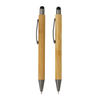 Branded Bamboo modern pen set in box