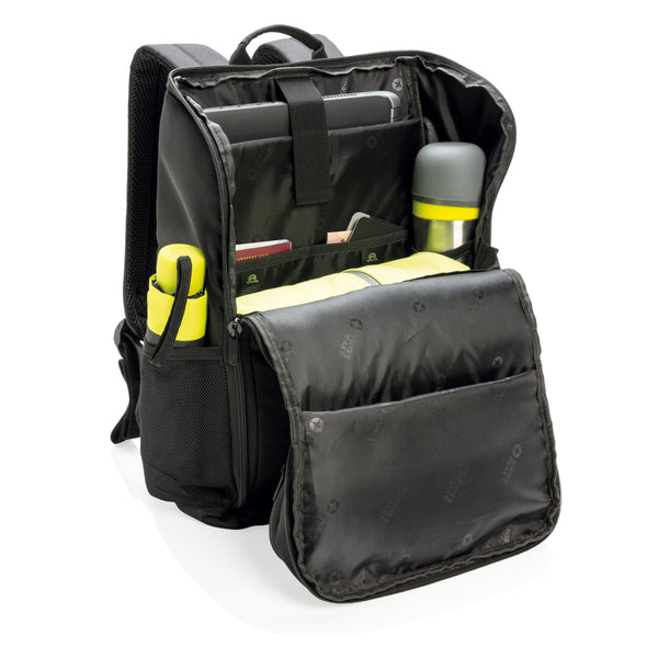 Branded Swiss Peak AWARE™ easy access 15.6'' laptop backpack