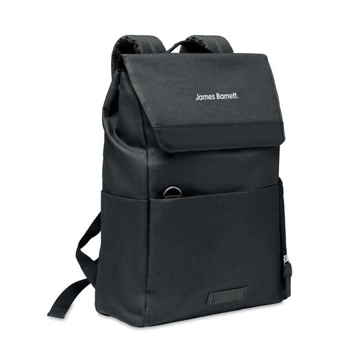 Branded 600D RPET laptop backpack