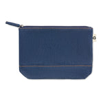 Branded Recycled denim cosmetic pouch