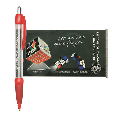 Droop Banner message pen in red with branding to the banner