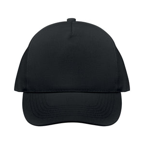 Organic cotton baseball cap Black