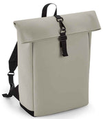 BagBase Matte PU Roll-Top Backpack