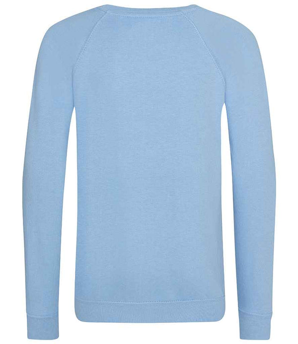 AWDis Academy Kids Raglan Sweatshirt Sky Blue