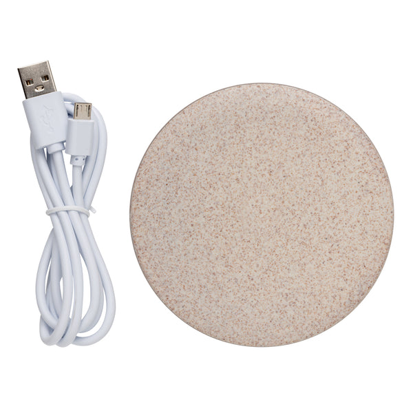 Branded 5W Wheat straw wireless charger