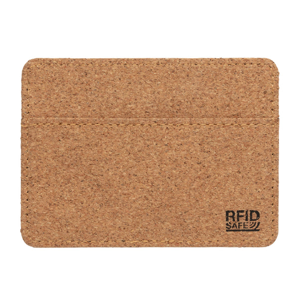Branded Cork secure RFID slim wallet