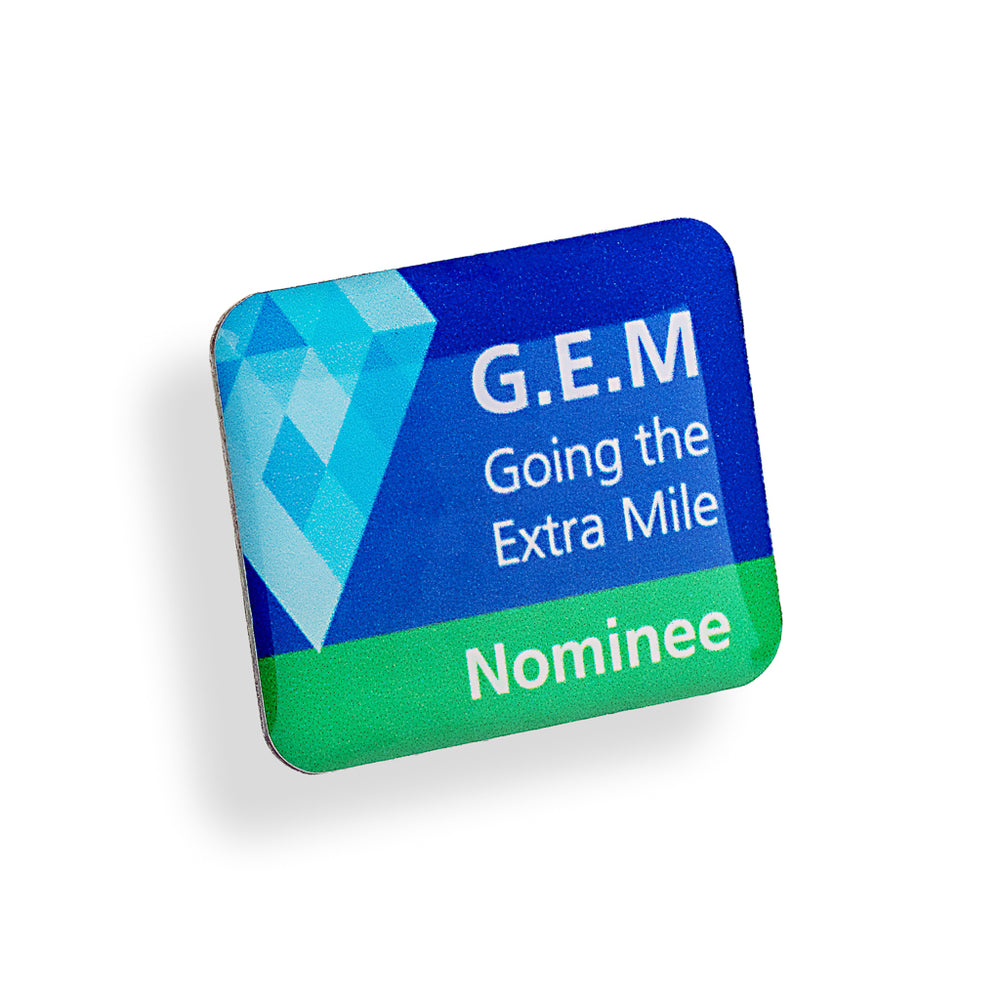Bespoke Shape Epoxy Pin Badge - 35mm