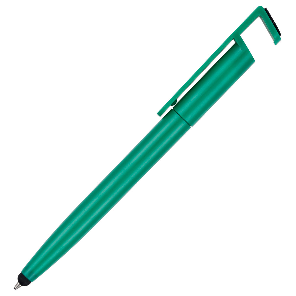Branded PHONE-UP ball pen with phone cleaner/stylus