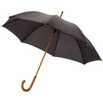 Branded Jova 23" umbrella with wooden shaft and handle