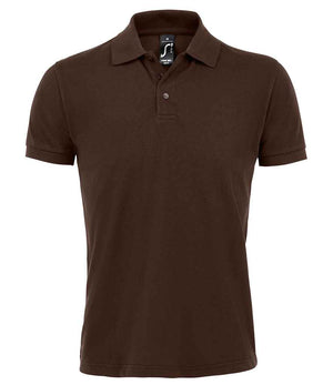 SOL'S Prime Poly/Cotton Piqué Polo Shirt Chocolate