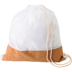 Branded Aumit RPET and cork drawstring backpack