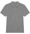 Native Spirit Kids Piqué Polo Shirt Moon Grey Heather