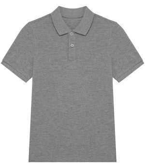 Native Spirit Kids Piqué Polo Shirt Moon Grey Heather