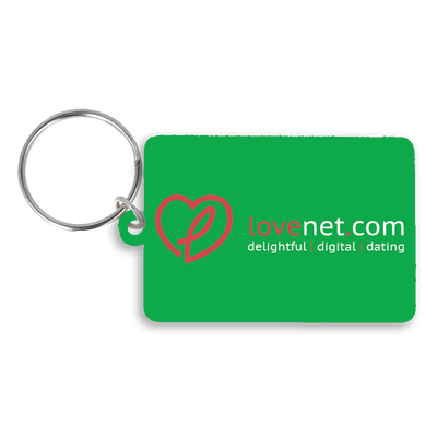 Recycled 55mm Rectangle Keyring