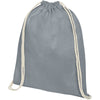 Branded Oregon 100 g/m² cotton drawstring backpack 5L