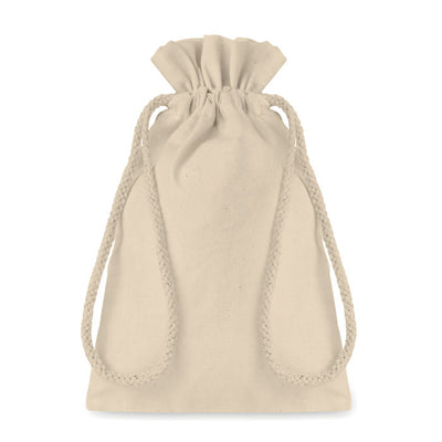 Branded Small Cotton draw cord bag