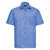 Branded Russell Collection Short Sleeve Easy Care Poplin Shirt