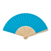 Branded Manual hand fan with bamboo handle