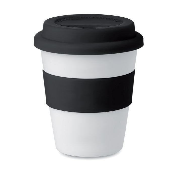 Branded PP tumbler with silicone lid