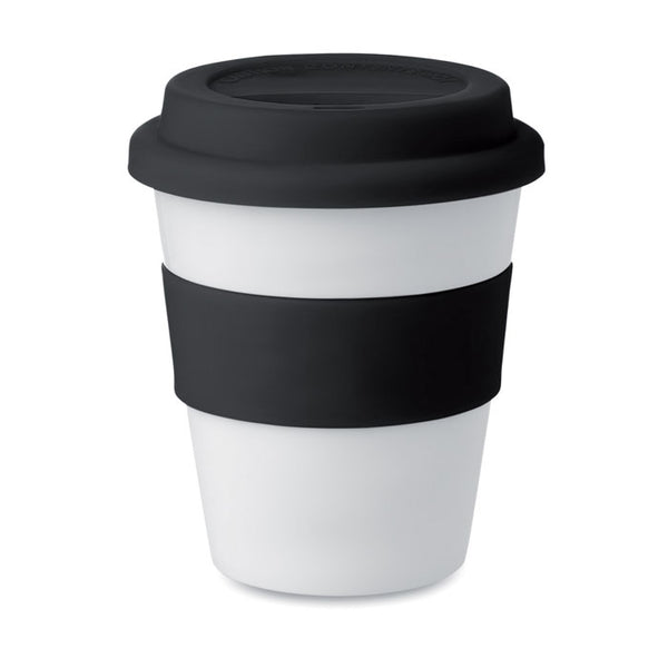 Branded PP tumbler with silicone lid