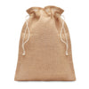 Branded Small jute gift bag 14 x 22 cm