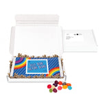 Gift Boxes - Mini White Postal Box - Fully Printed Bag - Jelly Bean Factory®