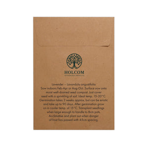 Seed Pack in Kraft Paper Envelope Lavendar