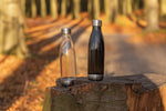 Leakproof water bottle with stainless steel lid