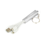 5 In1 Light Up Charger Keyring With Split Ring And Chain