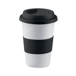 Branded Ceramic mug w/ lid and sleeve