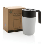Branded GRS Recycled PP and SS mug with handle