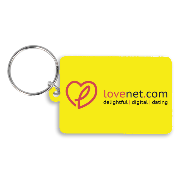 Recycled 55mm Rectangle Keyring