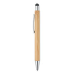 Branded Bamboo stylus pen blue ink
