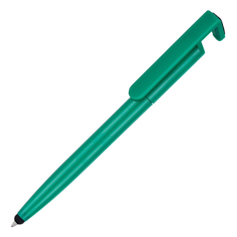 Branded PHONE-UP ball pen with phone cleaner/stylus