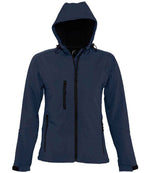 SOL'S Ladies Replay Hooded Soft Shell Jacket French Navy