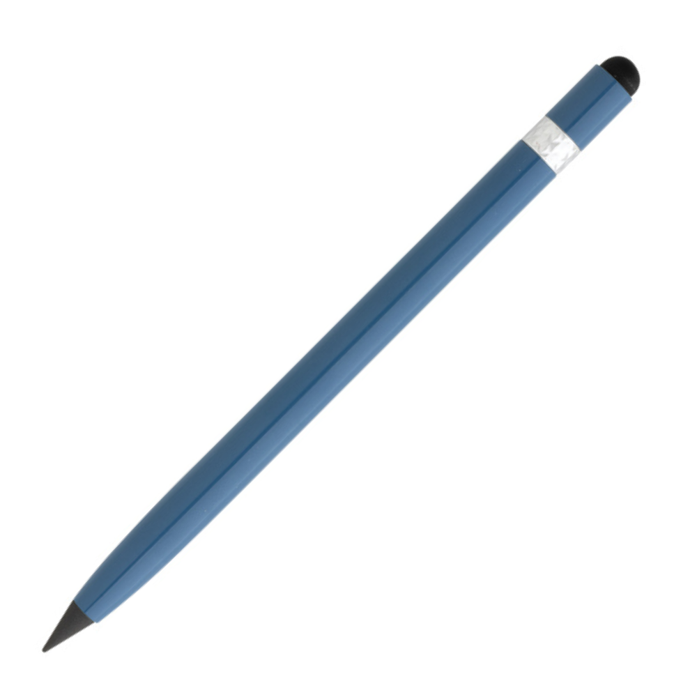 Aluminum inkless pen with eraser