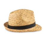 Branded Natural straw hat