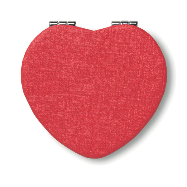 Branded Heart PU mirror