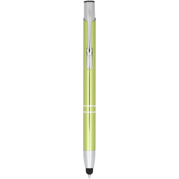 Moneta anodized aluminium click stylus ballpoint pen