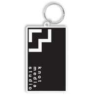 80mm Rectangle Keyring