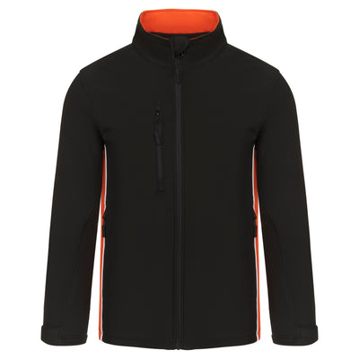 Orn Silverswift Two Tone Softshell Jacket Black/Orange