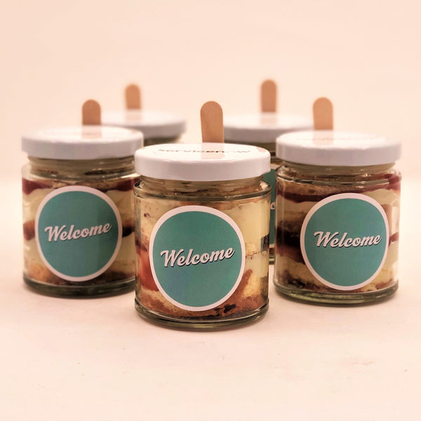 4 Cake Jars (Strawberry)