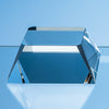 Branded 11.5cm Optical Crystal Square Base with Tapered Sides & Facet Corners