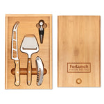 Branded Cheese and wine set