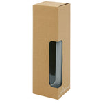 Branded Tidan 600 ml borosilicate glass bottle with silicone grip