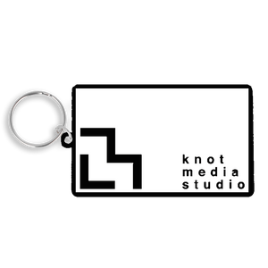 Recycled 80mm Rectangle Keyring