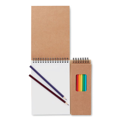 Branded Colouring set with notepad