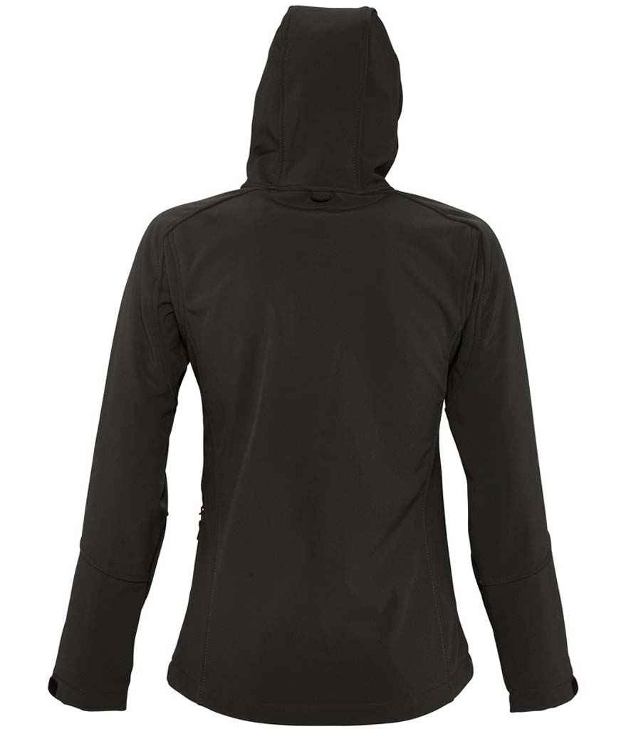 SOL'S Ladies Replay Hooded Soft Shell Jacket Black